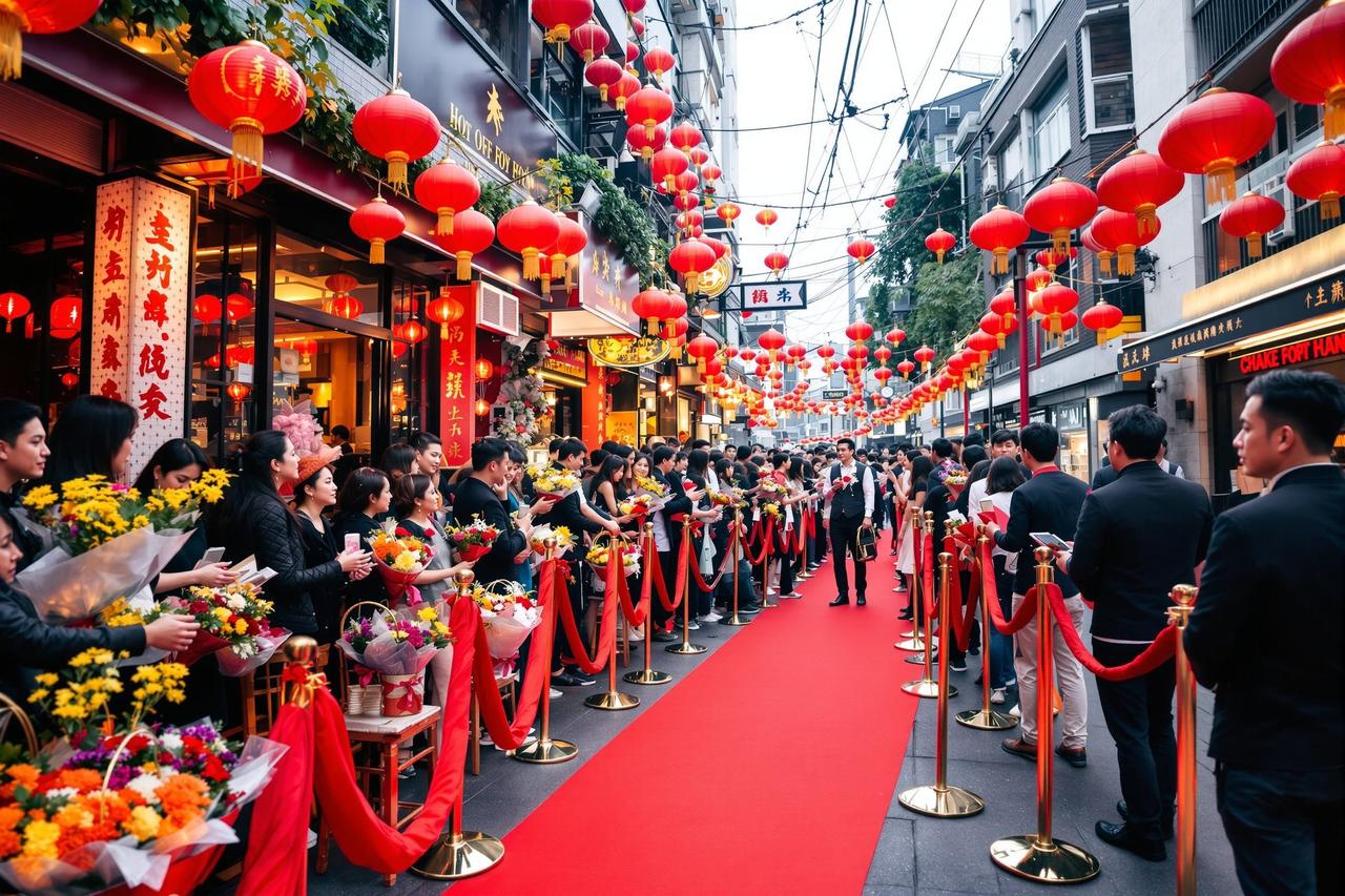 现场直击：某明星火锅店开业现场，粉丝凌晨三点开始排队 - 黑料